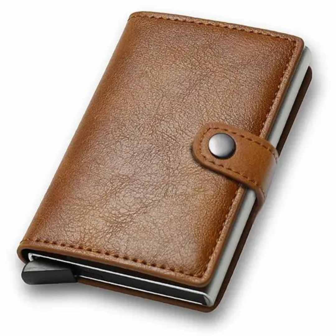 PORTE CARTE CREDIT - POP UP WALLET TS2 - MARRON FONCEE