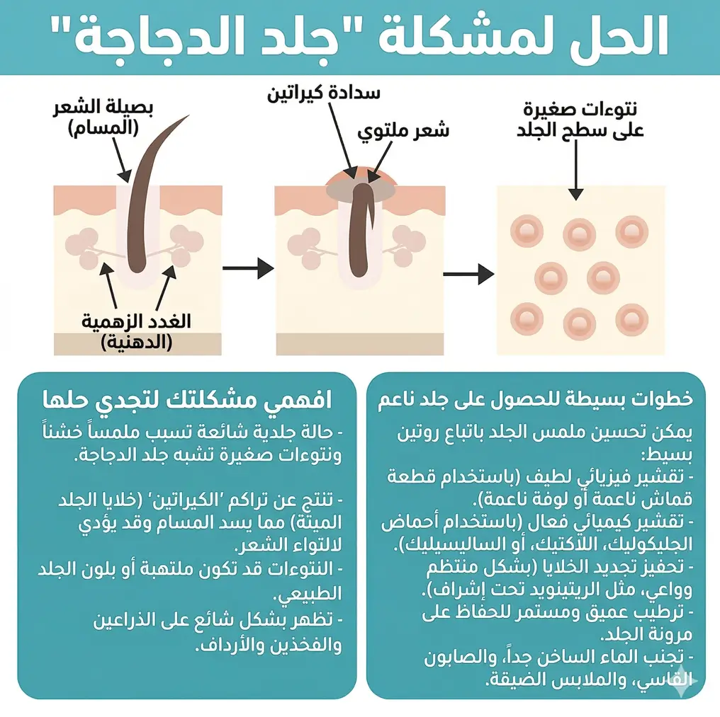 كريم لعلاج وإزالة جلد الوزة نهائياً  وإصلاح ملمس البشرة وتوحيدها  