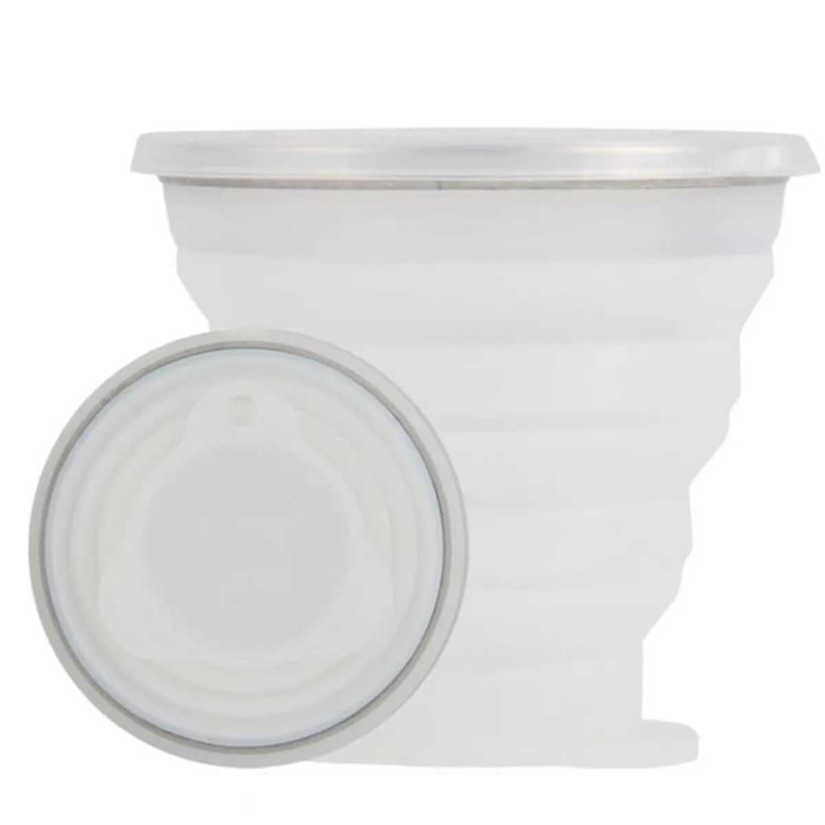 Tasse Silicone Pliable - 250ml - BLANC