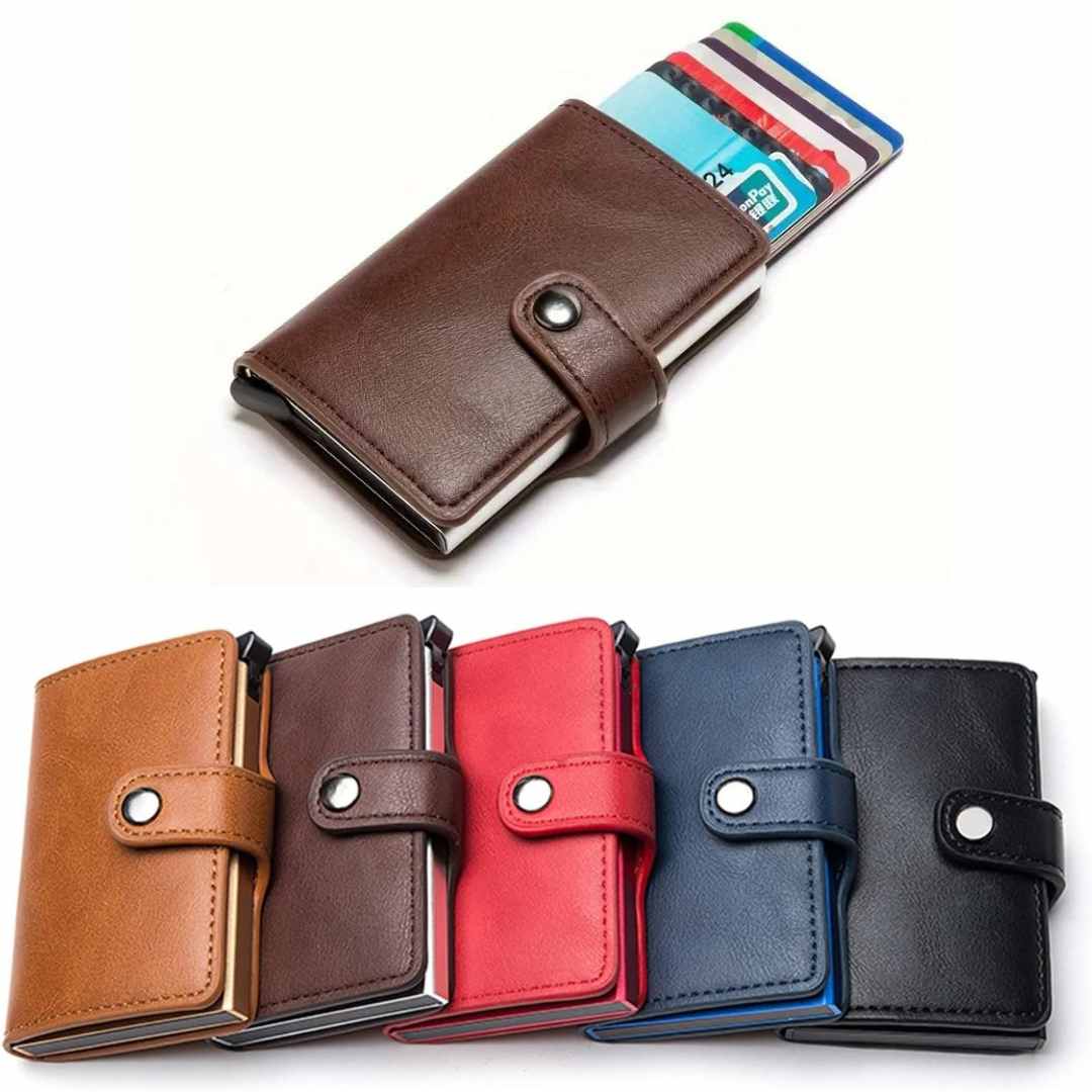PORTE CARTE CREDIT - POP UP WALLET TS2 - MARRON FONCEE