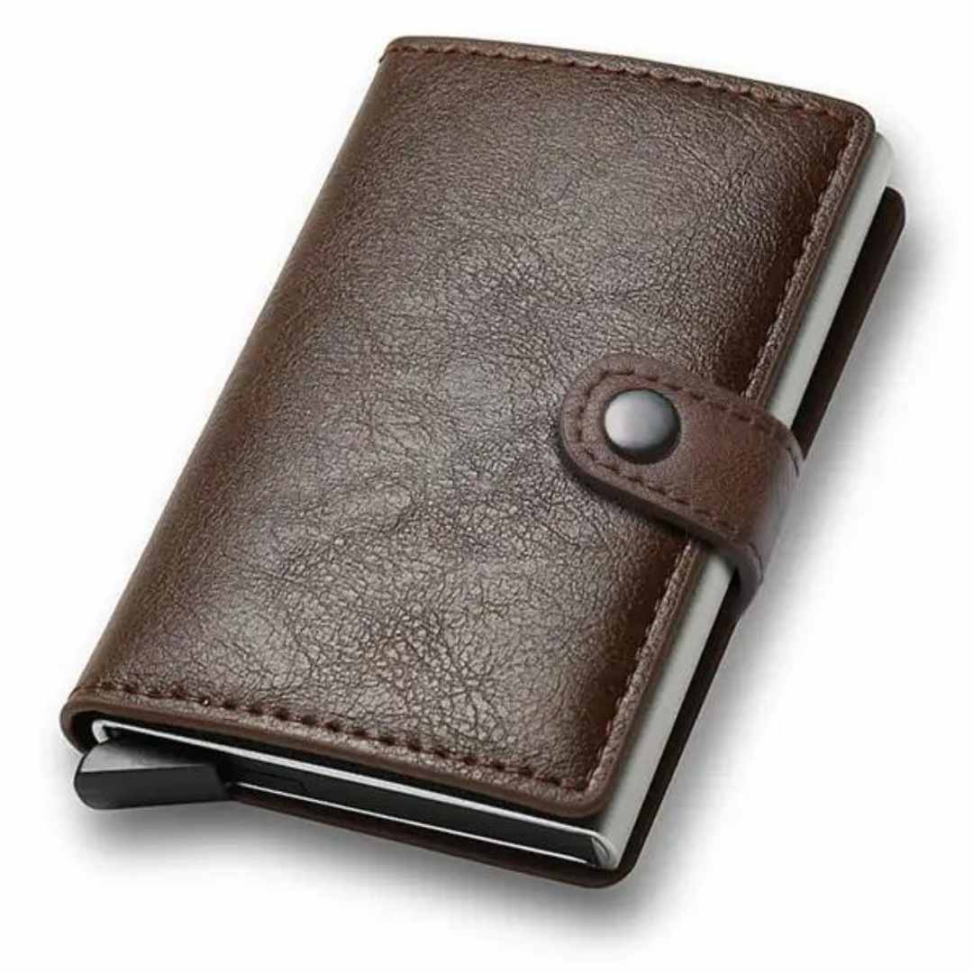 PORTE CARTE CREDIT - POP UP WALLET TS2 - MARRON FONCEE
