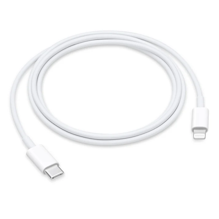 Chargeur iPhone 20W Type-C Lightning Tête + Câble