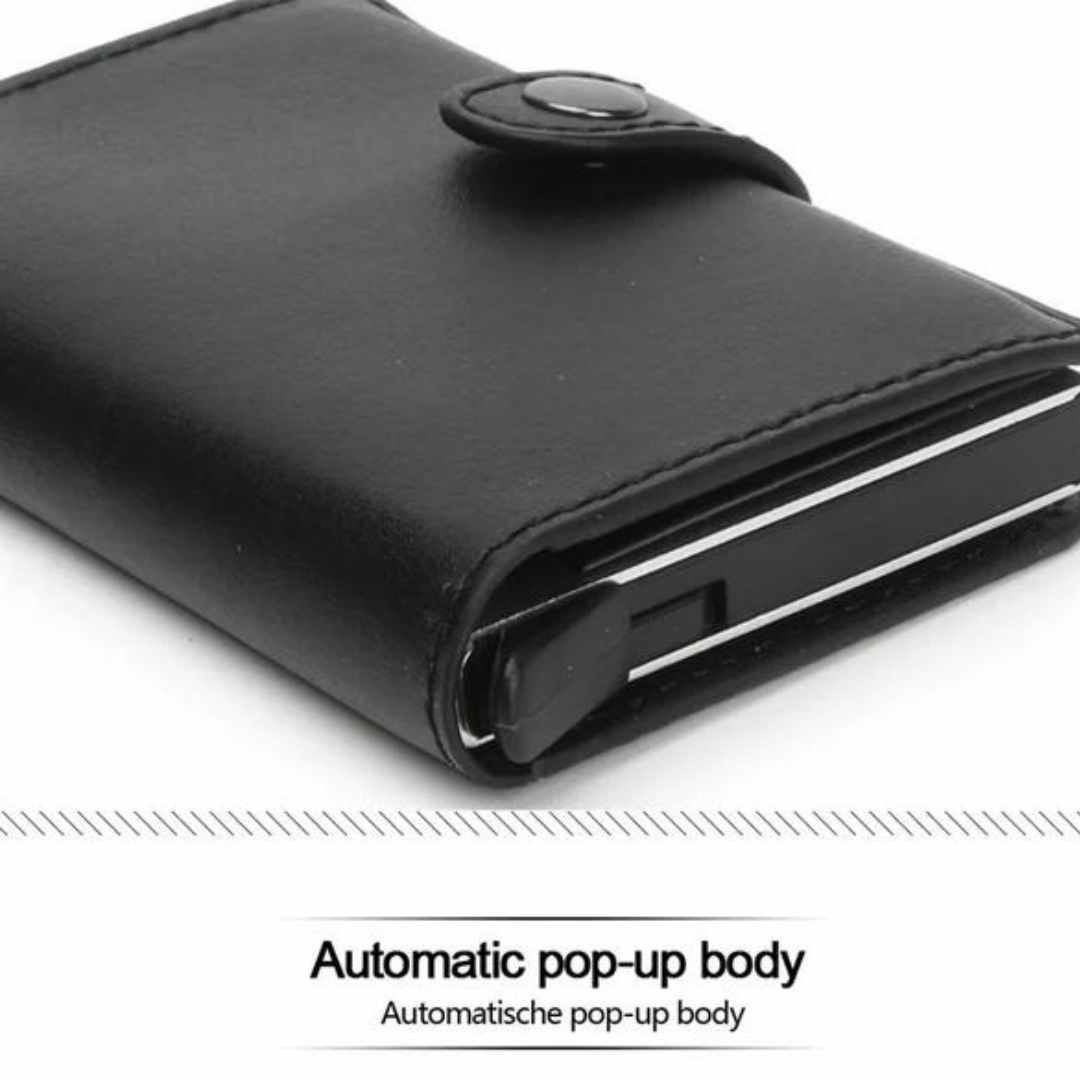 PORTE CARTE CREDIT - POP UP WALLET TS2 - MARRON FONCEE