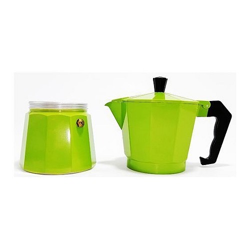 Cafetière Italienne 6 Tasses Aluminium - VERT