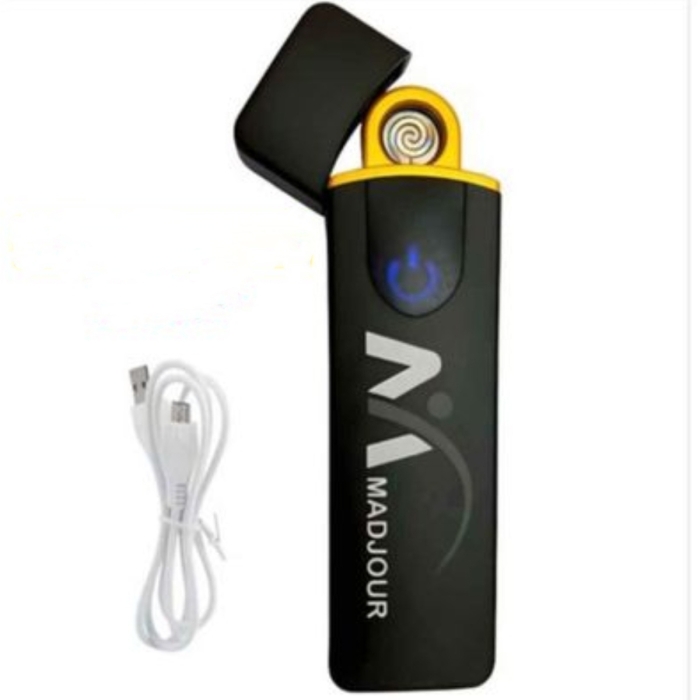 Briquet Allume Cigarette Rechargeable Avec Câble USB - Bleu