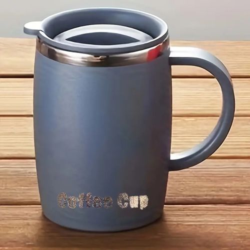 Mug de Voyage en Acier Inoxydable avec Couvercle - BEIGE